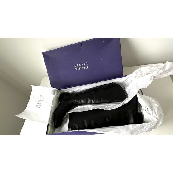Stuart Weitzman Nupentagon Black Knee High Boots Size 6.5 - Picture 7 of 16